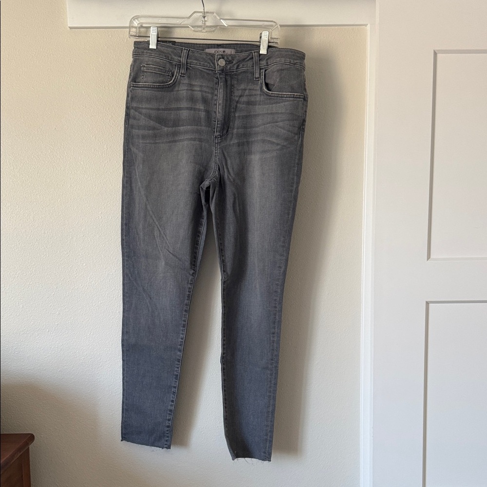 Joe's Jeans Dark Gray Ankle Jeans high rise curvy skinny size 32 nwt